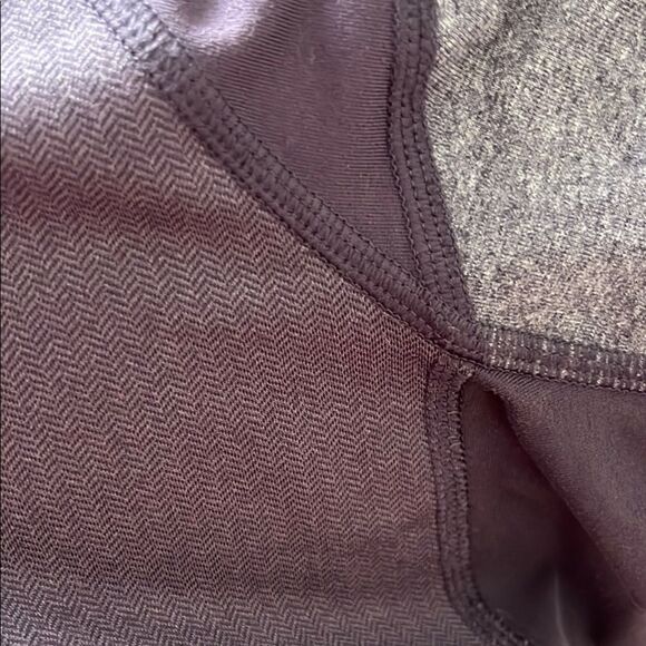 North Face Women's Purple Multi Pattern Long Sleeve Top Herringbone Front Sz L - Picture 7 of 9